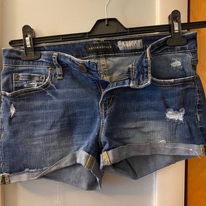 SOLD 6 Aeropostale Shorty Shorts. Distressed look.